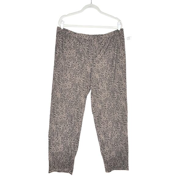 Alfani Intimates Leopard Long Sleeve Button Down Pajama Top & Bottoms Set XL Pjs - Picture 16 of 16